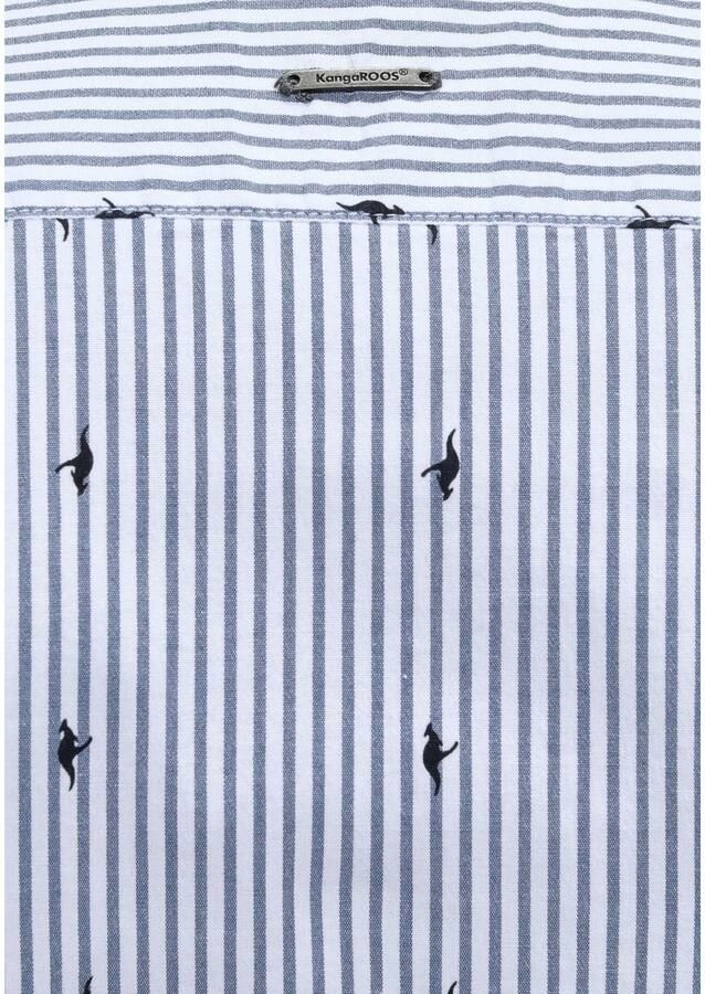 KangaROOS Overhemdblouse met contrastkleurige details - Foto 3