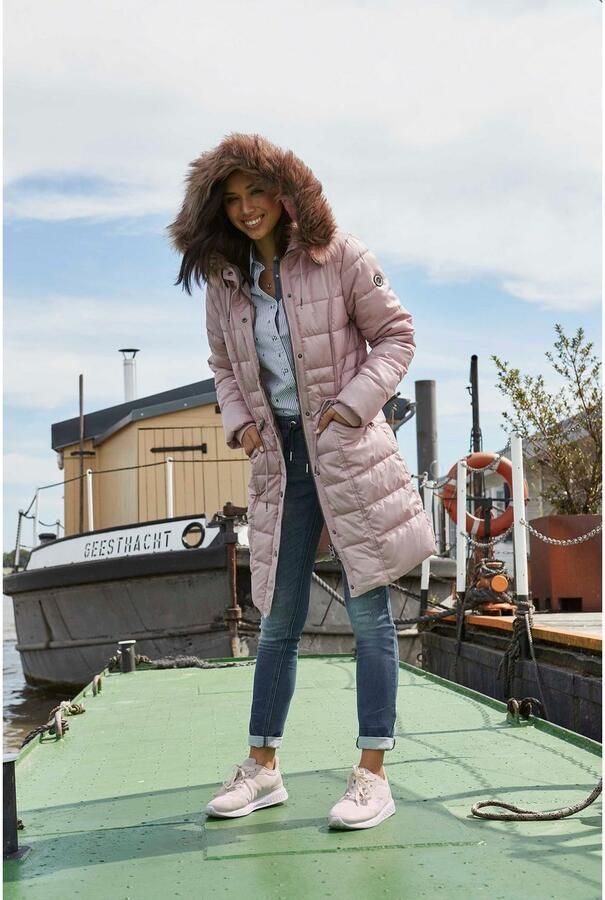 KangaROOS Gewatteerde jas figuurvolgende snit met ritszakken