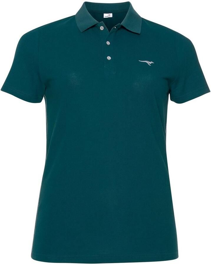 KangaROOS Poloshirt Korte Mouw effen Polokraag van Katoen grote Maten