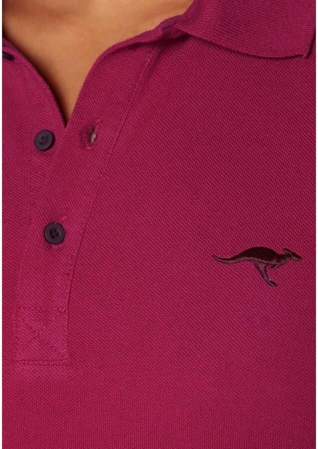 KangaROOS Poloshirt Korte Mouw effen Polokraag van Katoen grote Maten - Foto 2