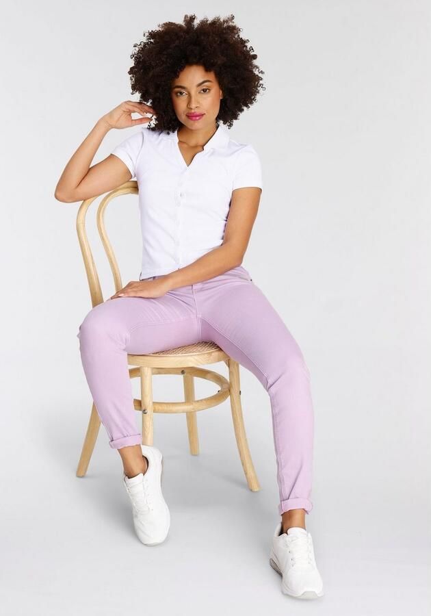 KangaROOS Poloshirt Korte mouwen figuurvolgende snit van katoen - Foto 7