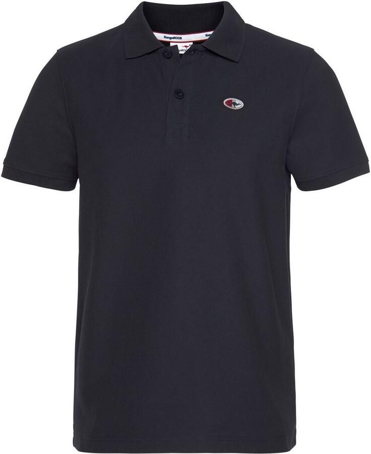 KangaROOS Poloshirt Korte mouwen met polokraag van piqué-stof van 100% katoen