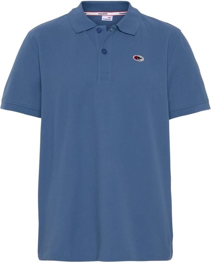KangaROOS Poloshirt Korte mouwen met polokraag van piqué-stof van 100% katoen