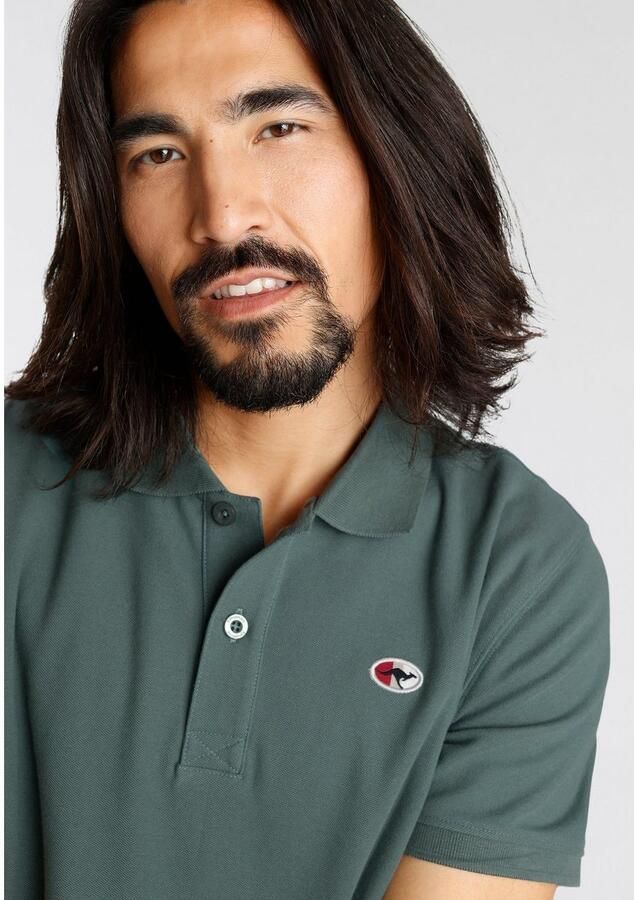 KangaROOS Poloshirt Korte mouwen met polokraag van piqué-stof van 100% katoen - Foto 3