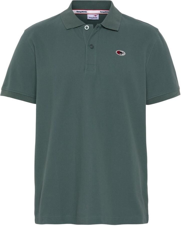 KangaROOS Poloshirt Korte mouwen met polokraag van piqué-stof van 100% katoen
