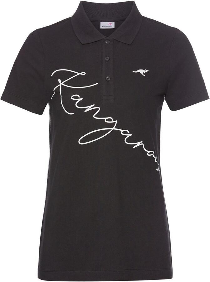 KangaROOS Poloshirt met groot logo-opschrift