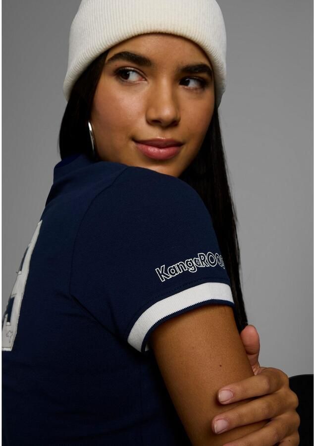 KangaROOS Poloshirt met veel details en branding