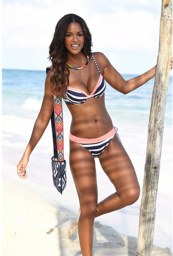 KangaROOS Push-upbikinitop ANITA in sportief blokstreepdessin - Foto 6