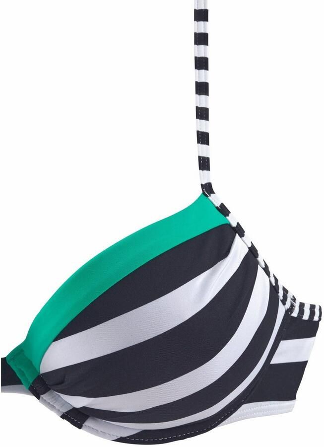 KangaROOS Push-upbikinitop ANITA in sportief blokstreepdessin - Foto 3