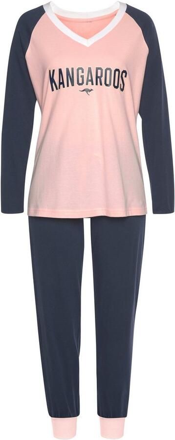 KangaROOS Pyjama met contrastkleurige raglanmouwen (2-delig 1 stuk) - Foto 5