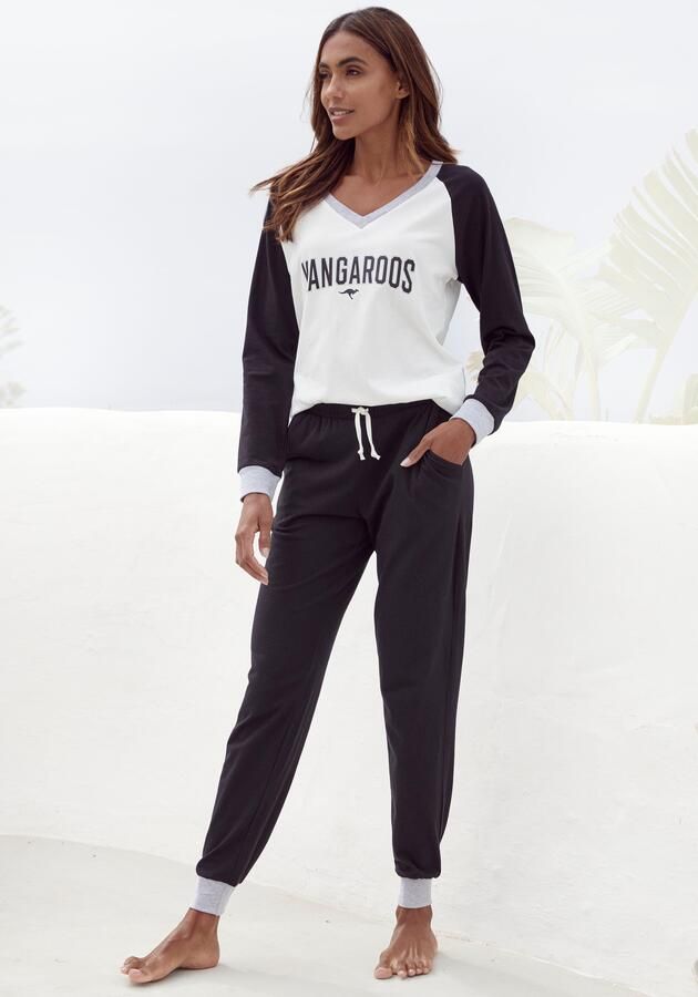 KangaROOS Pyjama met contrastkleurige raglanmouwen (2-delig 1 stuk) - Foto 7