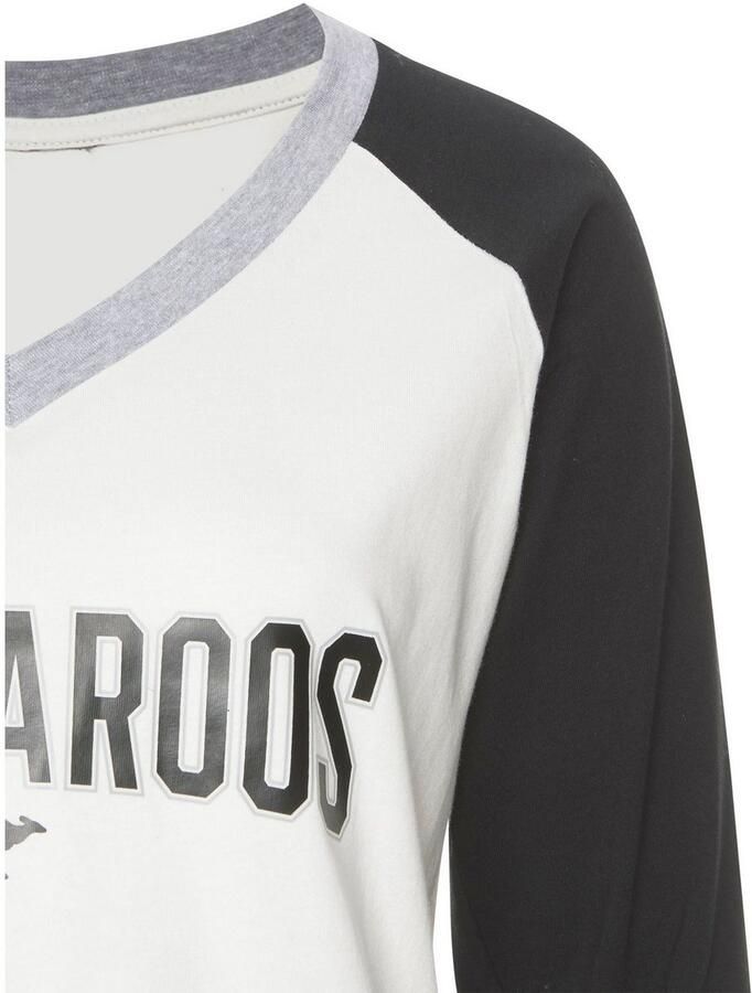 KangaROOS Pyjama met contrastkleurige raglanmouwen (2-delig 1 stuk)