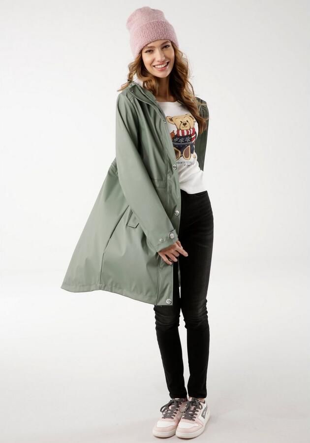 KangaROOS Regenjas Trekkoord voor flexibele pasvorm winddicht & waterafstotend - Foto 6