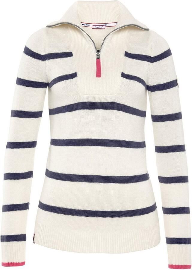 KangaROOS Schipperstrui met rits in klassiek streep-design - Foto 2