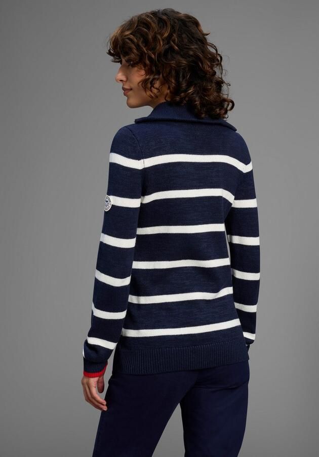 KangaROOS Schipperstrui met rits in klassiek streep-design - Foto 4