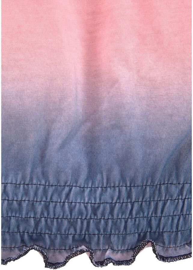 KangaROOS Shirt met 3 4-mouwen Shirt in Batik-Look 3 4-mouw heuplange pasvorm batikpatroon ronde hals - Foto 2