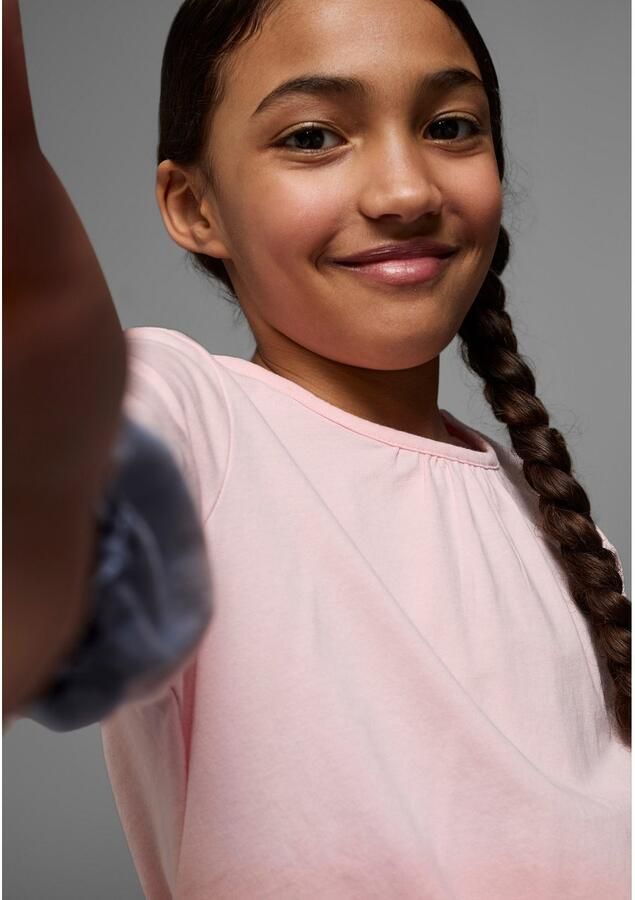 KangaROOS Shirt met 3 4-mouwen Shirt in Batik-Look 3 4-mouw heuplange pasvorm batikpatroon ronde hals - Foto 4