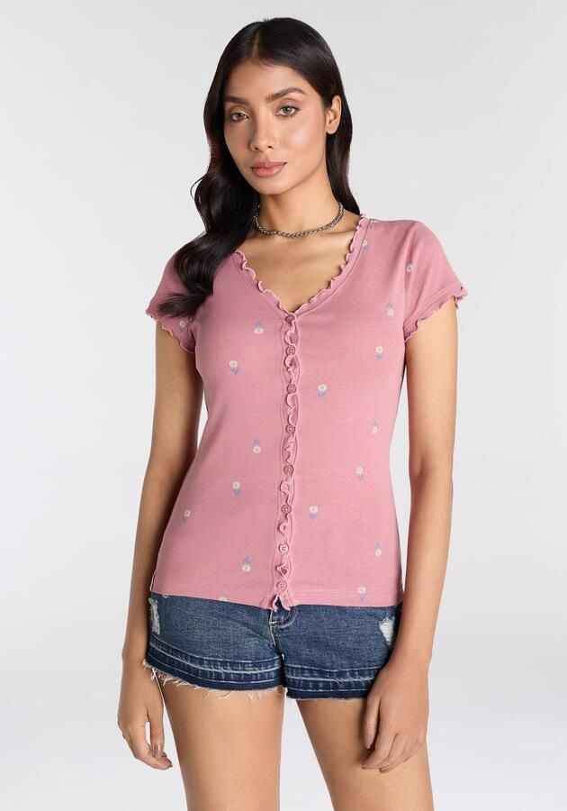 KangaROOS Shirt met korte mouwen korte mouw figuuraccentuerend van katoen - Foto 8