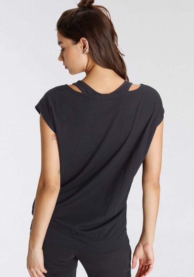 KangaROOS Shirt met korte mouwen korte mouw heupbedekkende pasvorm sportief (2-delig) - Foto 4