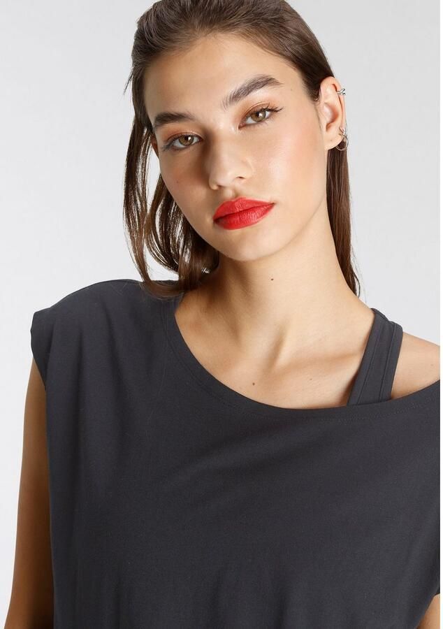 KangaROOS Shirt met korte mouwen korte mouw heupbedekkende pasvorm sportief (2-delig) - Foto 2