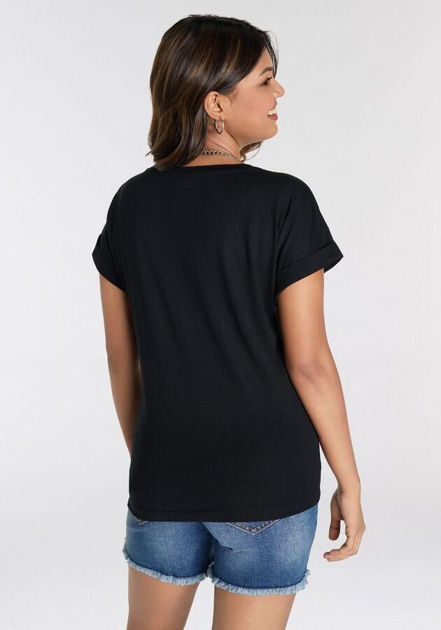 KangaROOS Shirt met korte mouwen met schattige hartlogoprint - Foto 5