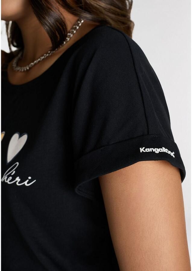KangaROOS Shirt met korte mouwen met schattige hartlogoprint - Foto 3