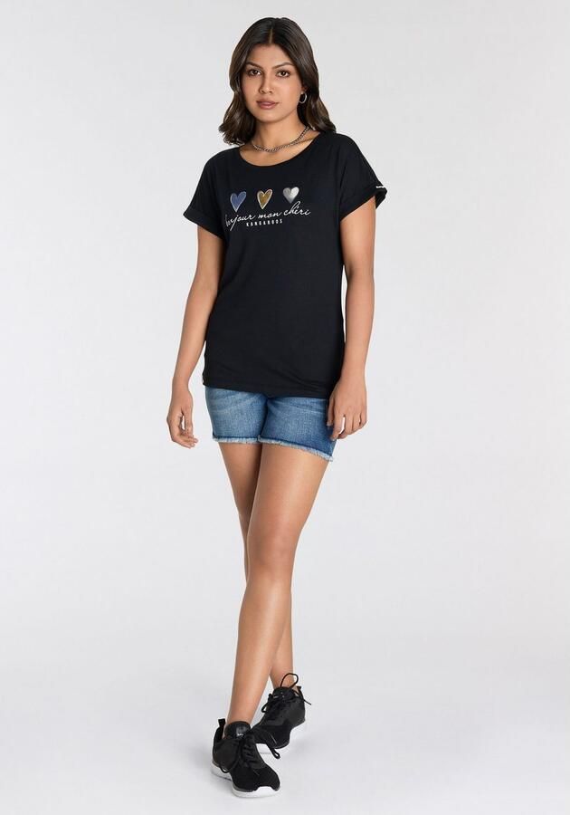 KangaROOS Shirt met korte mouwen met schattige hartlogoprint - Foto 6