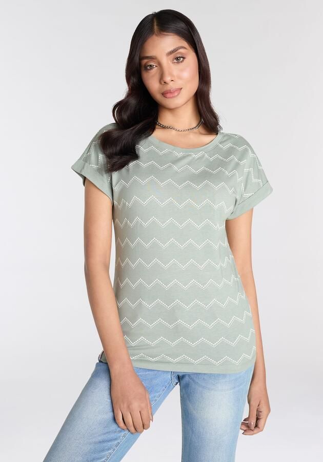 KangaROOS Shirt met korte mouwen met zigzagpatroon - Foto 7