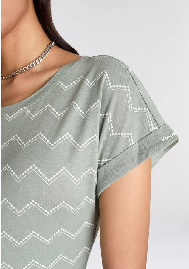 KangaROOS Shirt met korte mouwen met zigzagpatroon - Foto 3