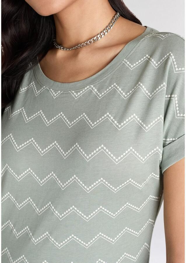 KangaROOS Shirt met korte mouwen met zigzagpatroon - Foto 2