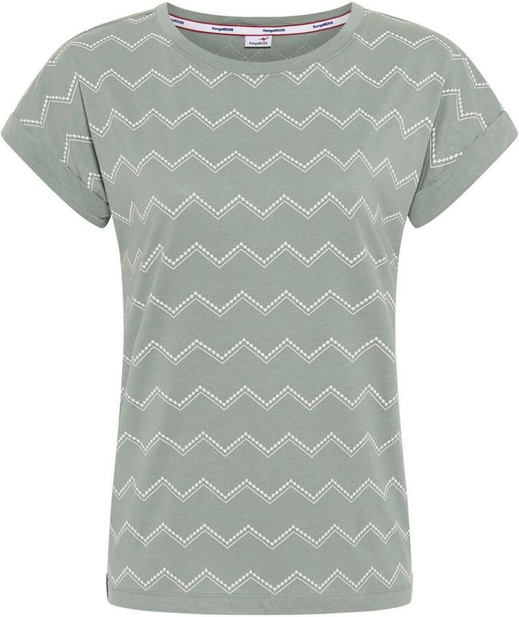 KangaROOS Shirt met korte mouwen met zigzagpatroon