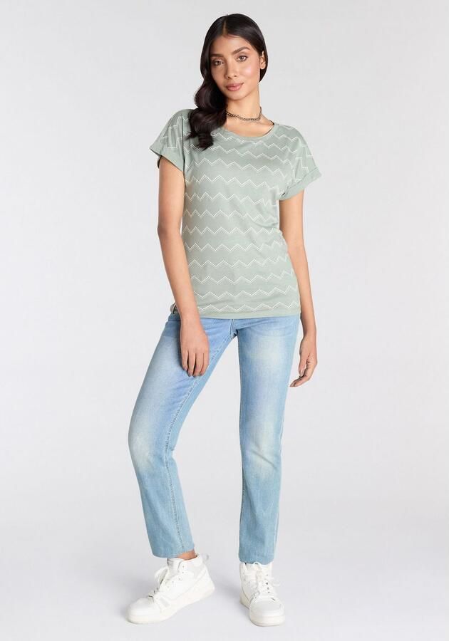 KangaROOS Shirt met korte mouwen met zigzagpatroon - Foto 6