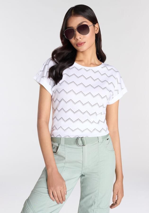 KangaROOS Shirt met korte mouwen met zigzagpatroon - Foto 8