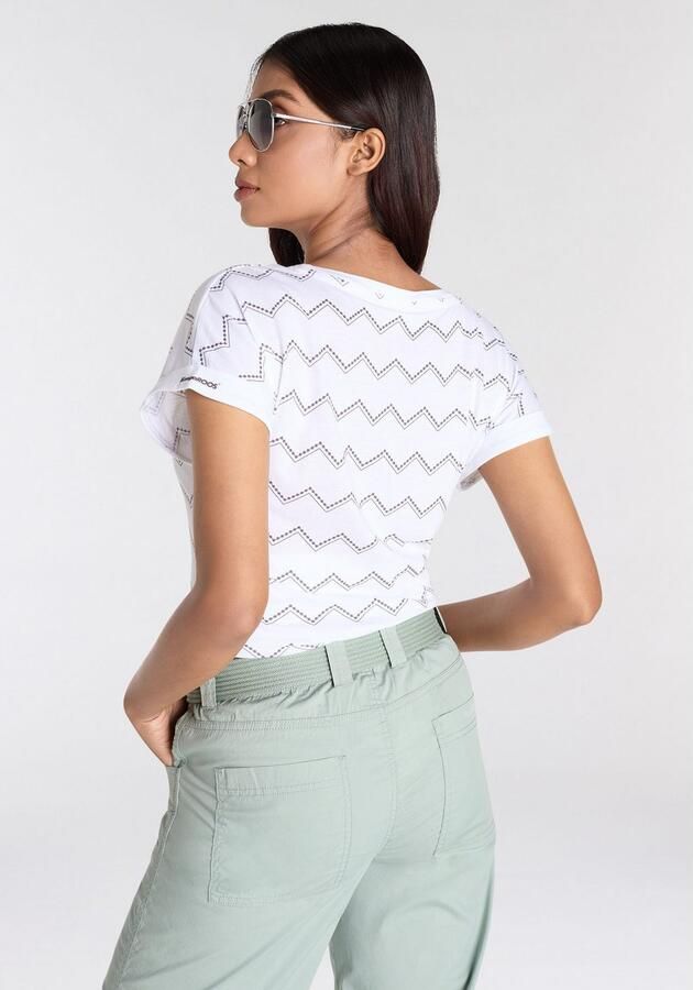 KangaROOS Shirt met korte mouwen met zigzagpatroon - Foto 4