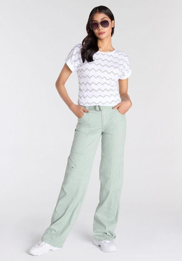 KangaROOS Shirt met korte mouwen met zigzagpatroon - Foto 5