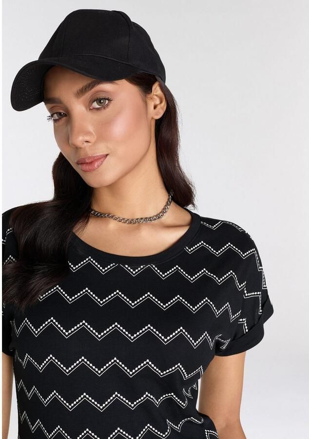 KangaROOS Shirt met korte mouwen met zigzagpatroon - Foto 3