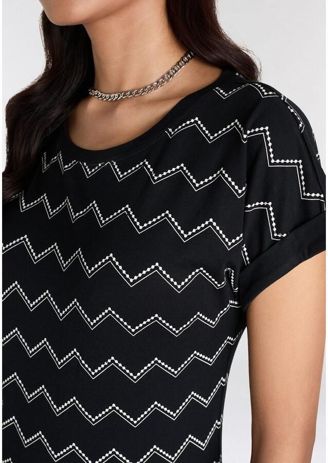 KangaROOS Shirt met korte mouwen met zigzagpatroon - Foto 2