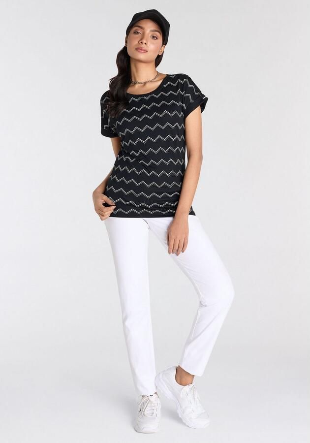 KangaROOS Shirt met korte mouwen met zigzagpatroon - Foto 5