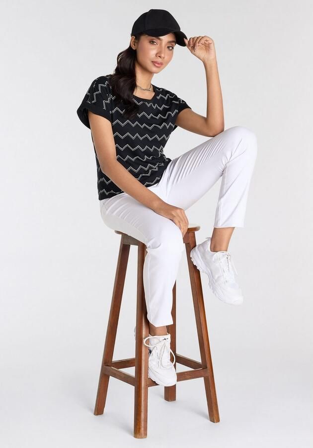 KangaROOS Shirt met korte mouwen met zigzagpatroon - Foto 6