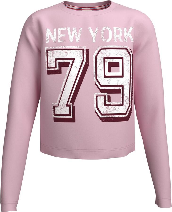 KangaROOS Shirt met lange mouwen Cropped Shirt met cijferprint - Foto 6