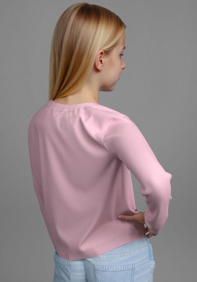 KangaROOS Shirt met lange mouwen Cropped Shirt met cijferprint - Foto 3