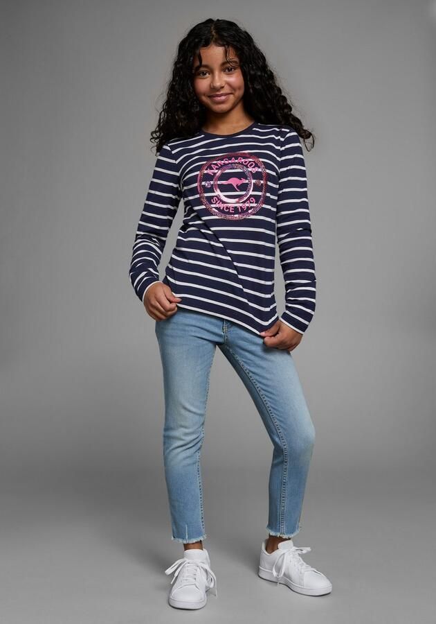 KangaROOS Shirt met lange mouwen Gestreept shirt met sequins-applicatie - Foto 5