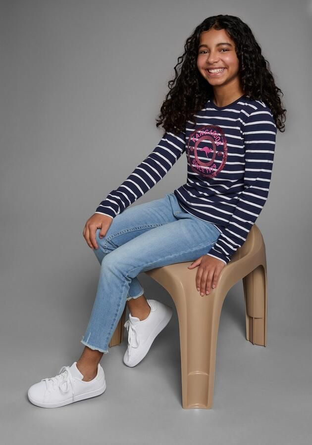 KangaROOS Shirt met lange mouwen Gestreept shirt met sequins-applicatie - Foto 6