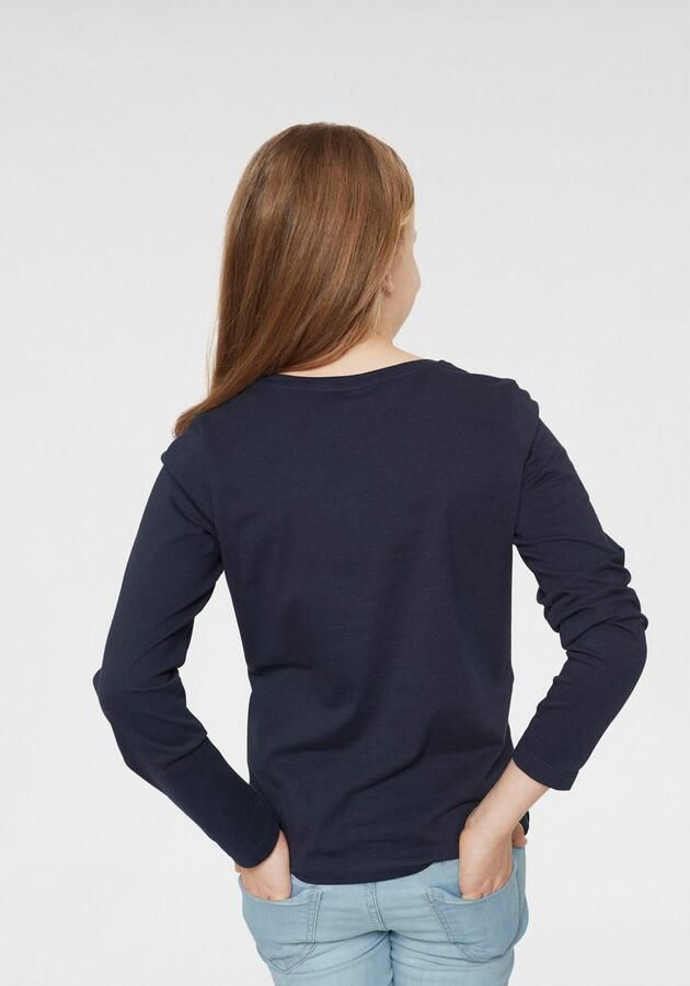 KangaROOS Shirt met lange mouwen getailleerde snit stijlvolle print ronde hals - Foto 4