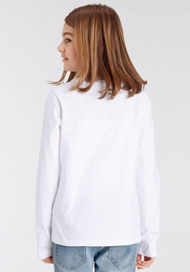 KangaROOS Shirt met lange mouwen Goudkleurige print - Foto 4