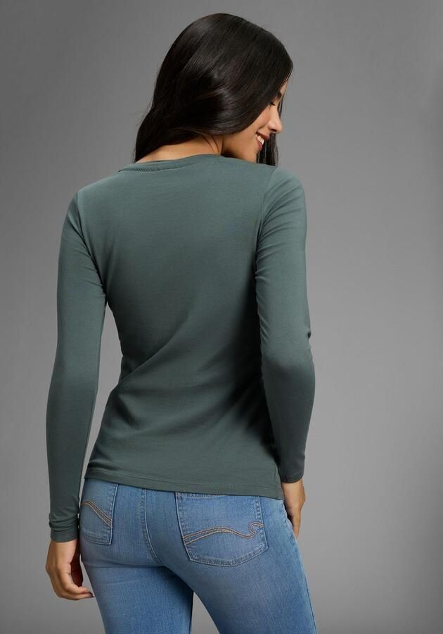 KangaROOS Shirt met lange mouwen in duopack gestreept + effen - Foto 3