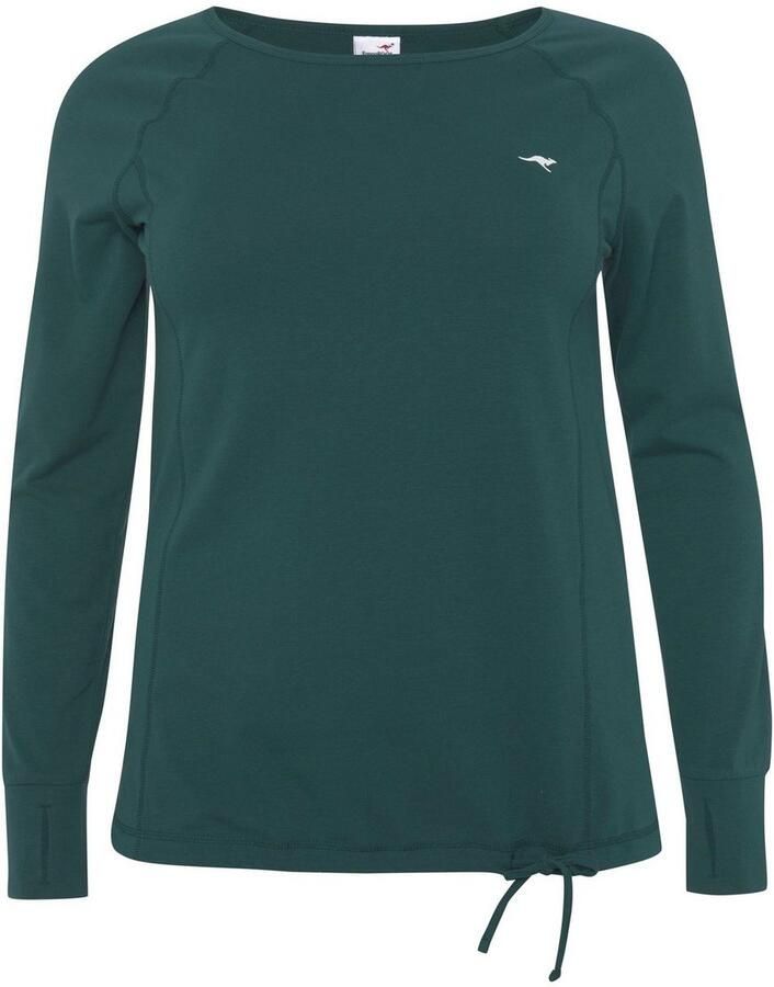 KangaROOS Shirt met lange mouwen Lange mouw voor kantoor en vrije tijd grote maten - Foto 1