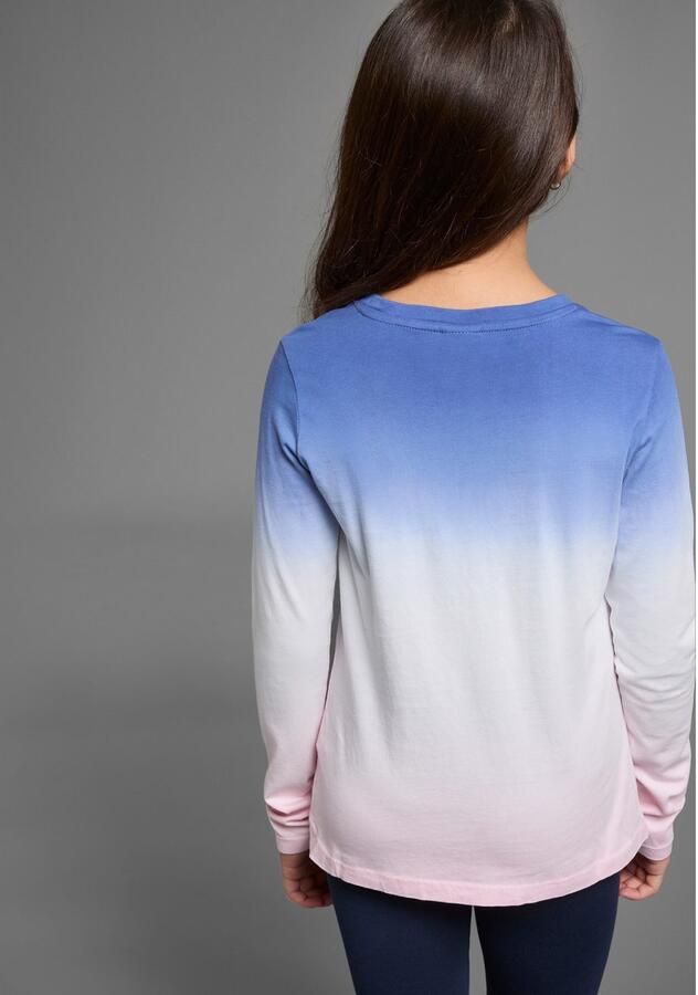 KangaROOS Shirt met lange mouwen Lange mouwen getailleerde snit met print ronde hals - Foto 4