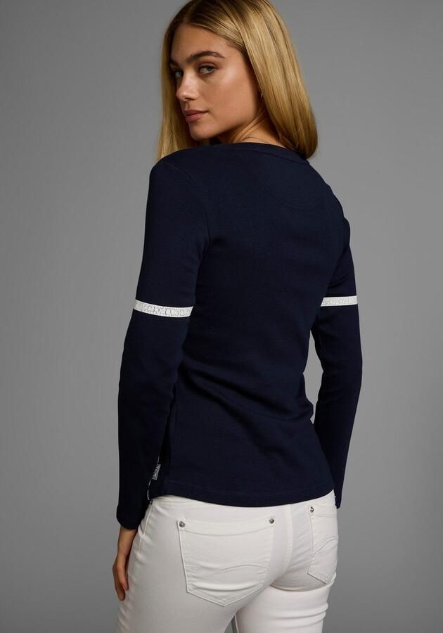 KangaROOS Shirt met lange mouwen Lange mouwen zeer figuurvolgend bedrukt en met borduring - Foto 5