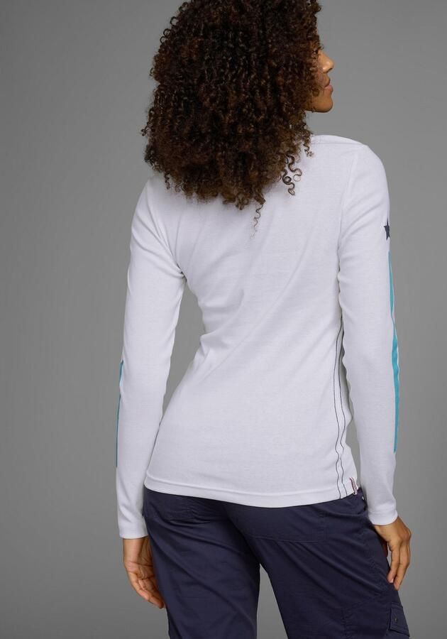 KangaROOS Shirt met lange mouwen lange mouwen zeer figuurvolgend met logoprint van katoen - Foto 8